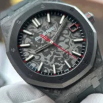 Super Clone Audemars Piguet Royal Oak 41mm Steel Bracelet Carbon — clasp and links