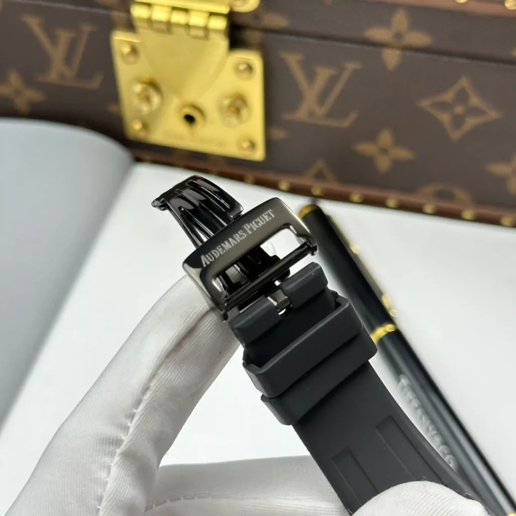 Super Clone Audemars Piguet Royal Oak 41mm Steel Bracelet Carbon — view 9