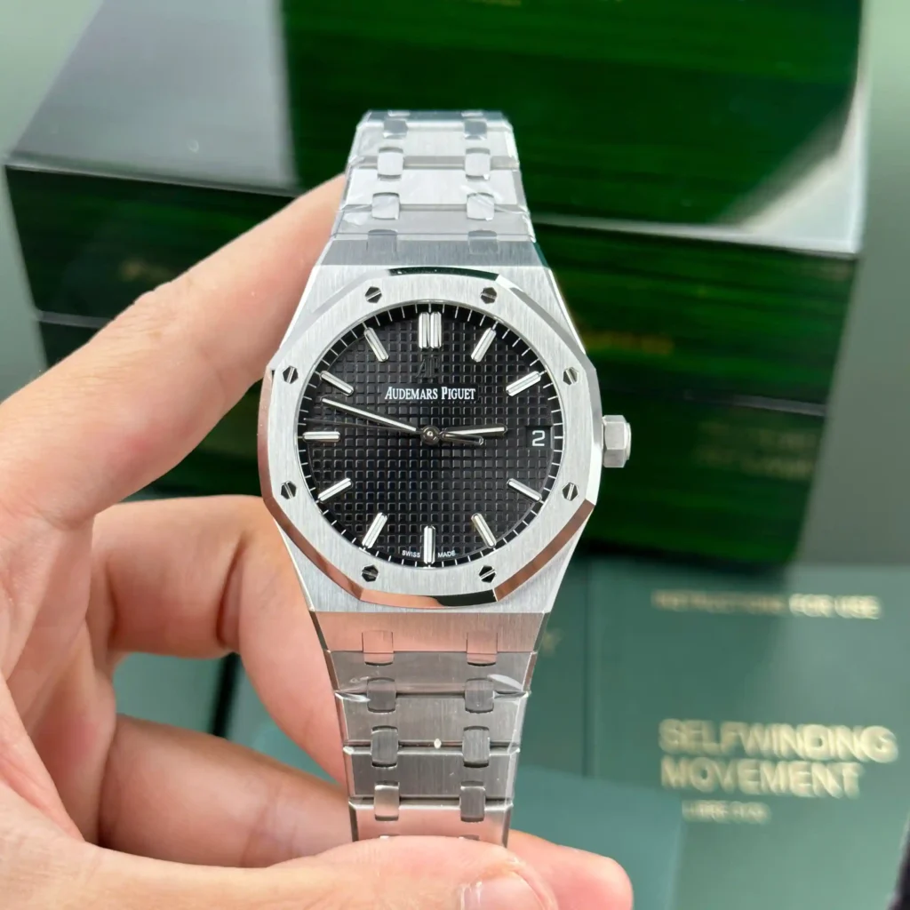 Super Clone Audemars Piguet Royal Oak 41mm Steel Bracelet Steel — dial close-up