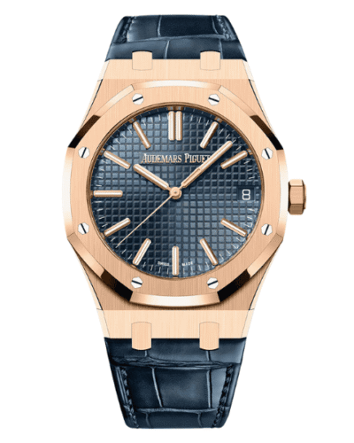 Super Clone Audemars Piguet Royal Oak 15510OR Yellow Gold 41mm Blue Dial