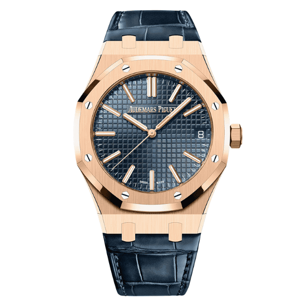 Super Clone Audemars Piguet Royal Oak 15510OR Yellow Gold 41mm Blue Dial
