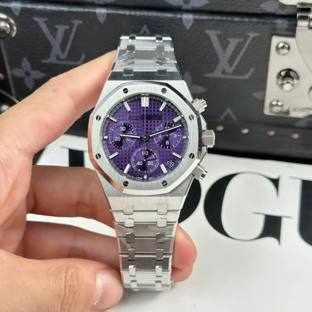 Super Clone Audemars Piguet Royal Oak 41mm Steel Bracelet Steel — dial close-up