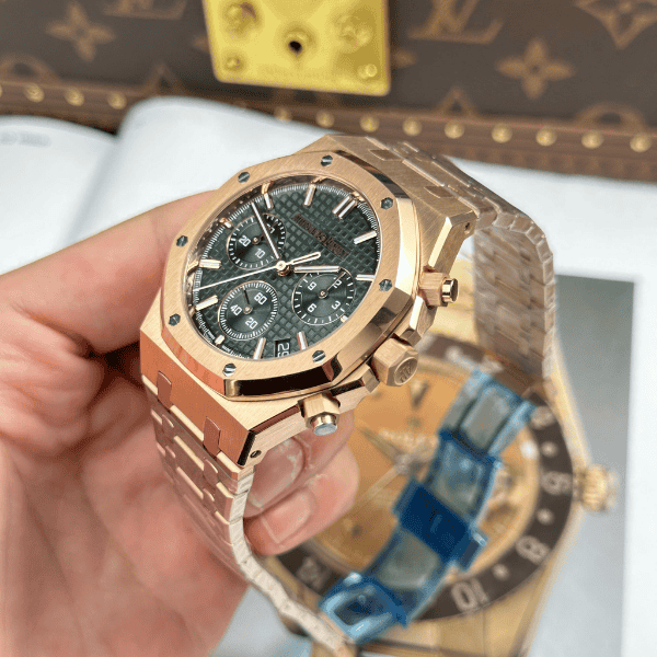 Super Clone Audemars Piguet Royal Oak 41mm Steel Bracelet Steel — side profile