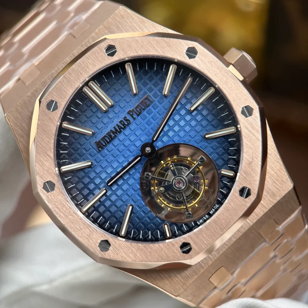 Super Clone Audemars Piguet Royal Oak 26730OR.OO.1320OR.01 41mm Rose Gold – — clasp and links