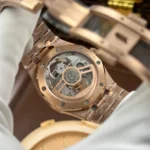 Super Clone Audemars Piguet Royal Oak 26730OR.OO.1320OR.01 41mm Rose Gold – — movement / caseback view