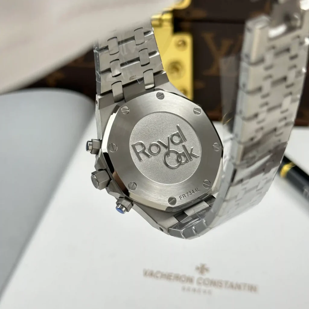Super Clone Audemars Piguet Royal Oak 38mm Steel Bracelet Steel — movement / caseback view