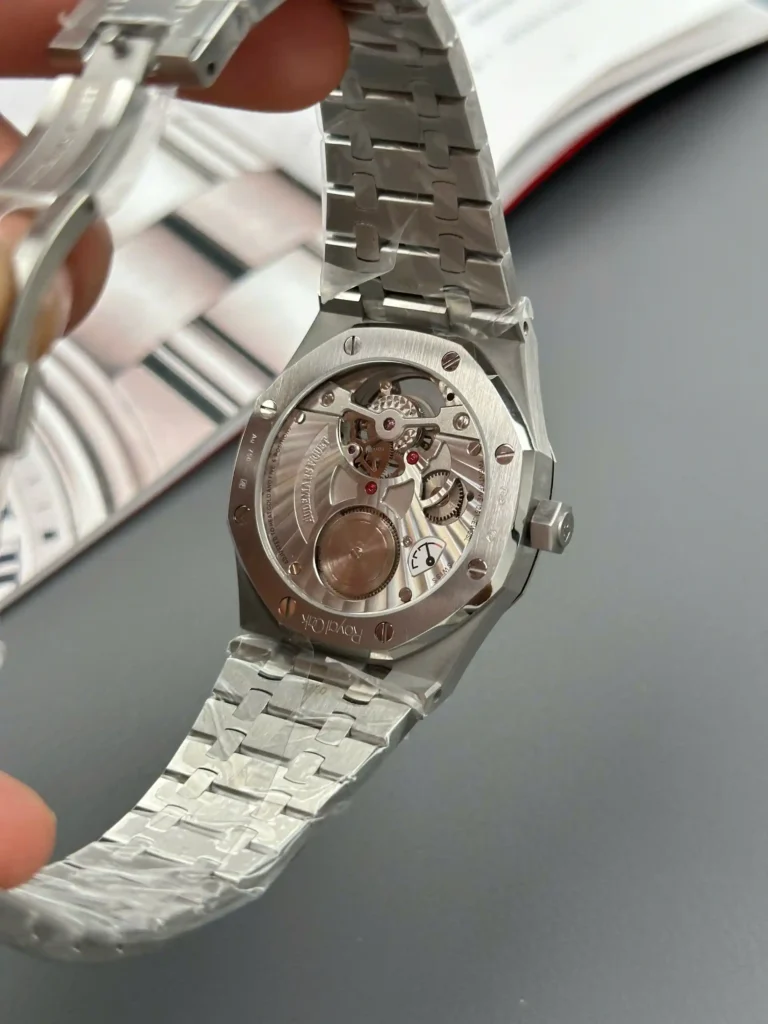 Super Clone Audemars Piguet Royal Oak 41mm Steel Bracelet Steel — movement / caseback view