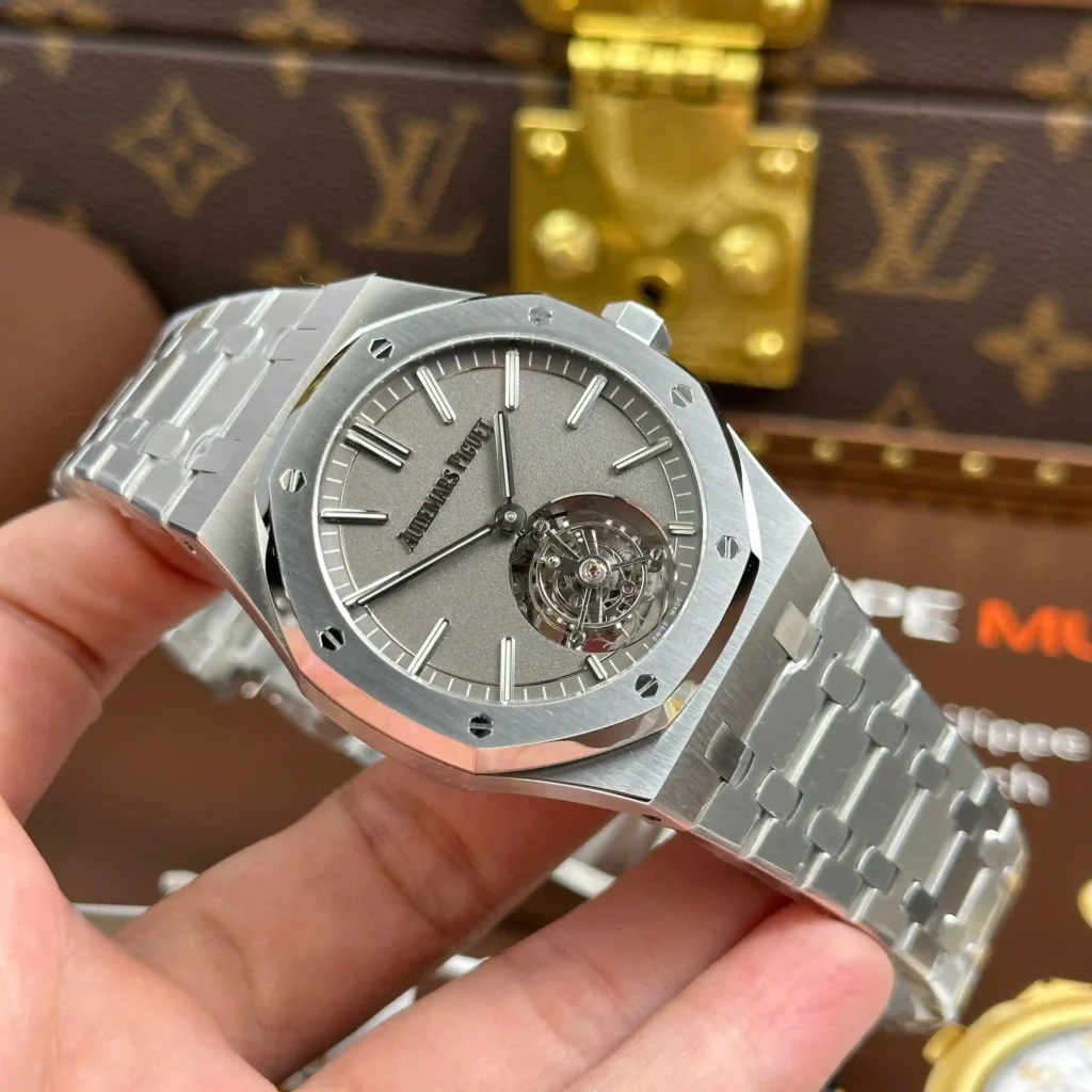 Super Clone Audemars Piguet Royal Oak Flying Tourbillon 26530TI.OO.1220TI.01 41mm – — case and bezel