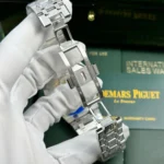 Super Clone Audemars Piguet Royal Oak Frosted Gold 41mm Black — movement / caseback view