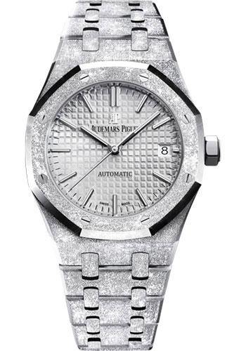 Super Clone Audemars Piguet Royal Oak Frosted Gold 41mm Silver Dial Steel