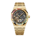 Super Clone Audemars Piguet Royal Oak Frosted Gold Double Balance Wheel Openworked 15412Ba.Yg.1224Ba.01 41mm