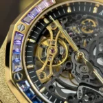 Super Clone Audemars Piguet Royal Oak Frosted Gold Double Balance Wheel Openworked 15412Ba.Yg.1224Ba.01 41mm — clasp and links