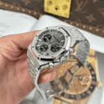 Super Clone Audemars Piguet Royal Oak Frosted Gold Selfwinding Chronograph 26239BC.GG.1224BC.02 — side profile