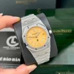 Super Clone Audemars Piguet Royal Oak Jumbo Extra-Thin 15202BC.OO.1240BC.01 39mm Yellow Dial — dial close-up