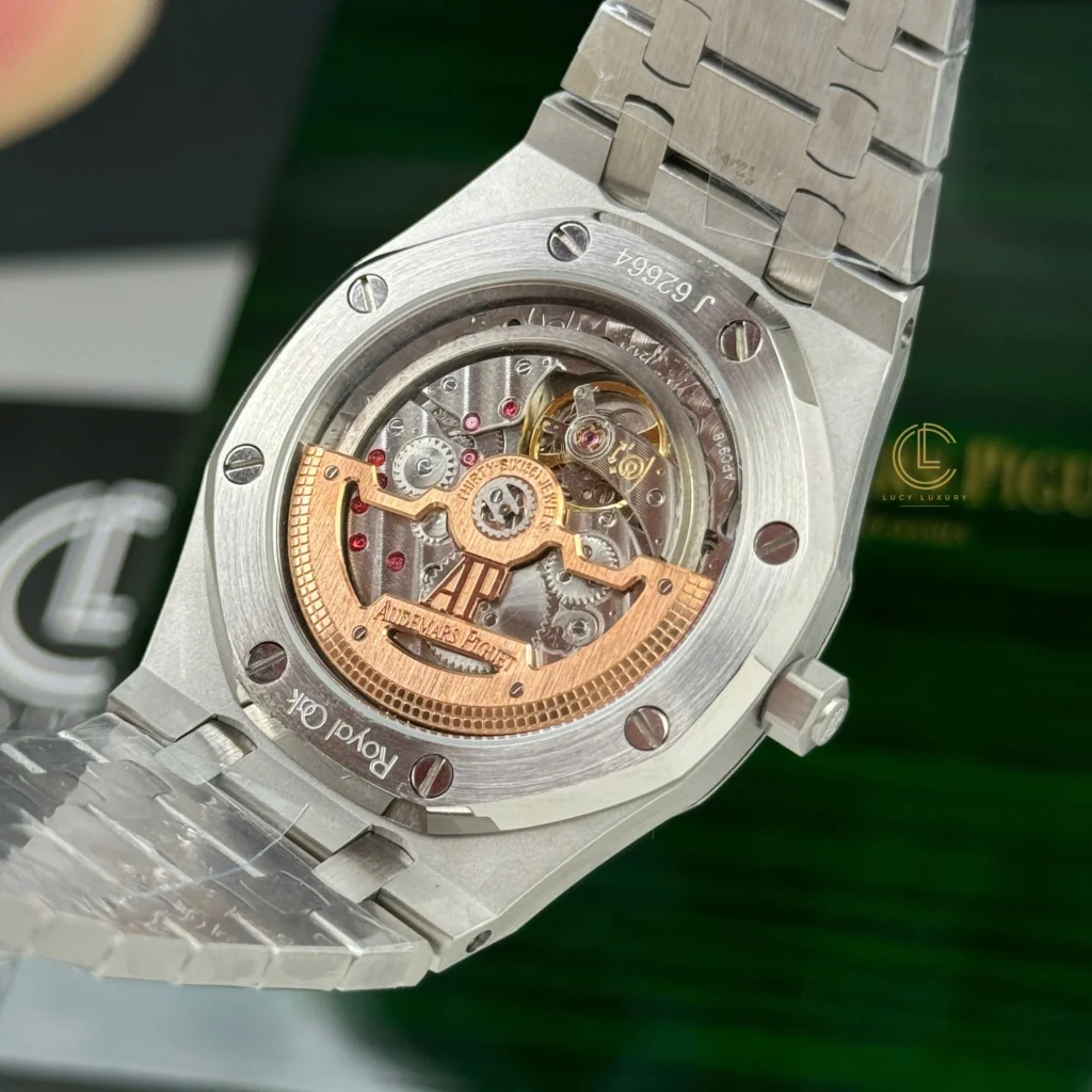 Super Clone Audemars Piguet Royal Oak Jumbo Extra-Thin 15202BC.OO.1240BC.01 39mm Yellow Dial — on leather display