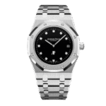 Super Clone Audemars Piguet Royal Oak Jumbo Extra-Thin 15206PT.OO.1240PT.01 39mm Black Dial
