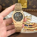 Super Clone Audemars Piguet Royal Oak Jumbo Extra-thin Openworked 16204OR.OO.1240OR.03 39mm – — dial close-up