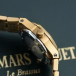 Super Clone Audemars Piguet Royal Oak Mini Frosted Gold 67630BA.GG.1312BA.01 — movement / caseback view
