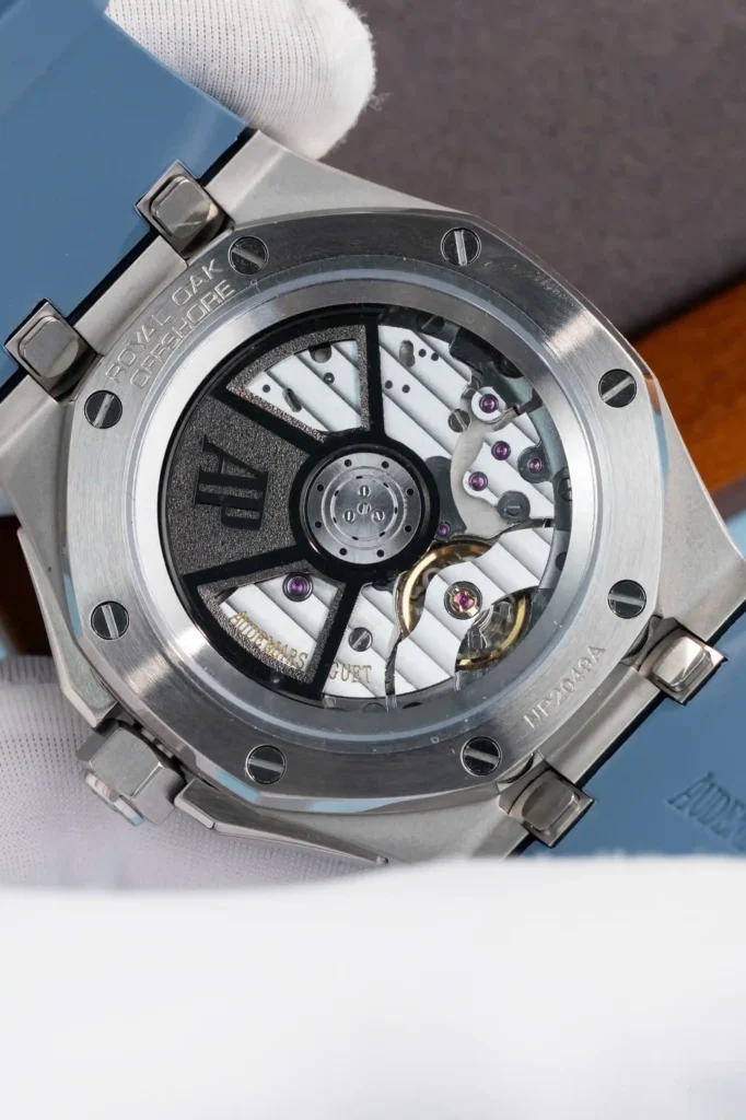 Super Clone Audemars Piguet Royal Oak Offshore 15605SK.OO.A350CA.01 42mm – — movement / caseback view