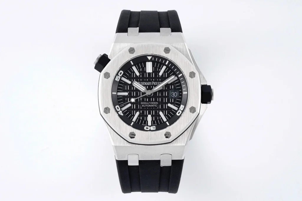 Super Clone Audemars Piguet Royal Oak Offshore 15710ST 42mm Black Dial – — dial close-up