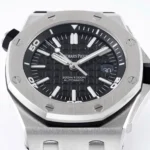 Super Clone Audemars Piguet Royal Oak Offshore 15710ST 42mm Black Dial – — side profile