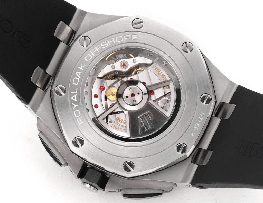 Super Clone Audemars Piguet Royal Oak Offshore 26400SO 44mm White Dial – — movement / caseback view