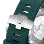 Super Clone Audemars Piguet Royal Oak Offshore 26405ce 44mm Green — on leather display