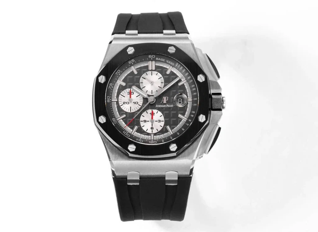 Super Clone Audemars Piguet Royal Oak Offshore 26420SO 44mm Grey-Black Dial – — dial close-up