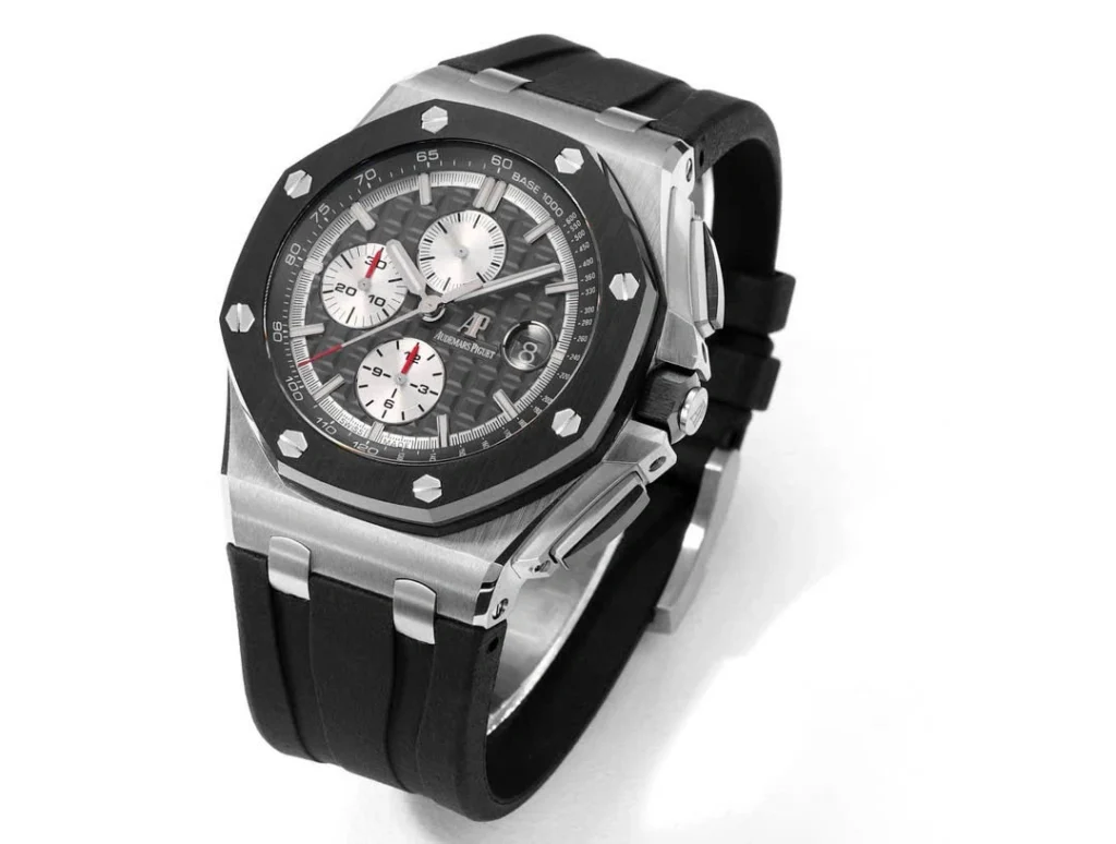 Super Clone Audemars Piguet Royal Oak Offshore 26420SO 44mm Grey-Black Dial – — case and bezel