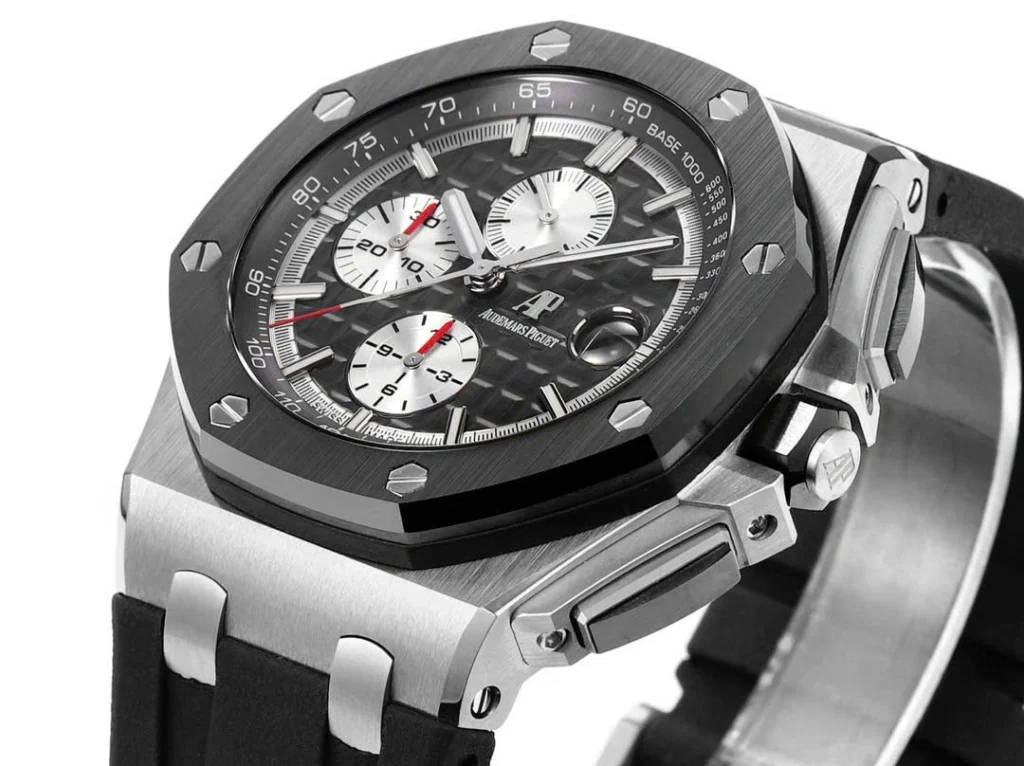 Super Clone Audemars Piguet Royal Oak Offshore 26420SO 44mm Grey-Black Dial – — bracelet detail