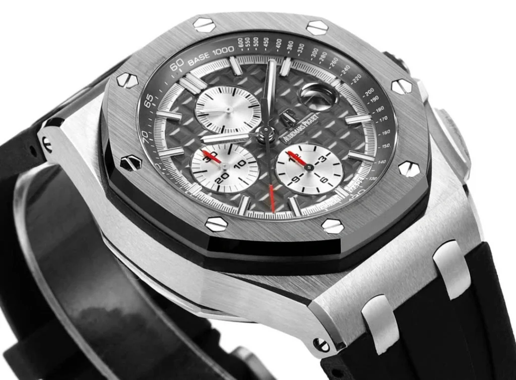Super Clone Audemars Piguet Royal Oak Offshore 26420SO 44mm Grey-Black Dial – — clasp and links