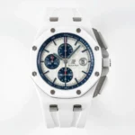 Super Clone Audemars Piguet Royal Oak Offshore Chronograph Ceramic 26402CB 44mm White Dial – — dial close-up