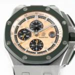 Super Clone Audemars Piguet Royal Oak Offshore Chronograph Ceramic Camouflage 26400SO 44mm Rose Gold Dial — clasp and links