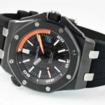 Super Clone Audemars Piguet Royal Oak Offshore Diver 15707 42mm Black Dial Ceramic — side profile