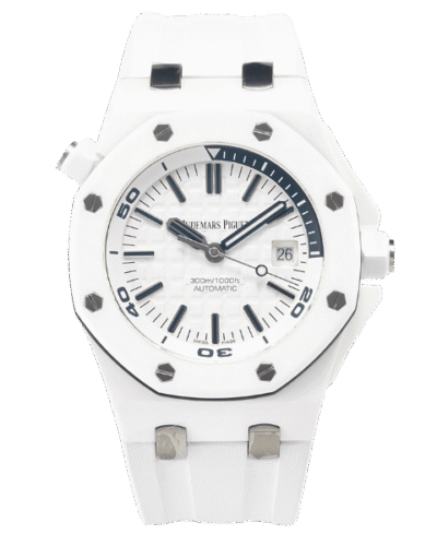 Super Clone Audemars Piguet Royal Oak Offshore Diver 15707CE 42mm White Dial Ceramic