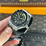 Super Clone Audemars Piguet Royal Oak Offshore Diver 15720ST 42mm Black Dial — side profile