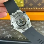 Super Clone Audemars Piguet Royal Oak Offshore Diver 15720ST 42mm Black Dial — movement / caseback view