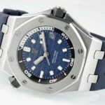 Super Clone Audemars Piguet Royal Oak Offshore Diver 15720ST 42mm Blue Dial — side profile