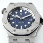 Super Clone Audemars Piguet Royal Oak Offshore Diver 15720ST 42mm Blue Dial — clasp and links