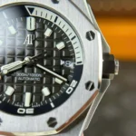 Super Clone Audemars Piguet Royal Oak Offshore Diver 15720ST 42mm Grey Dial – — clasp and links