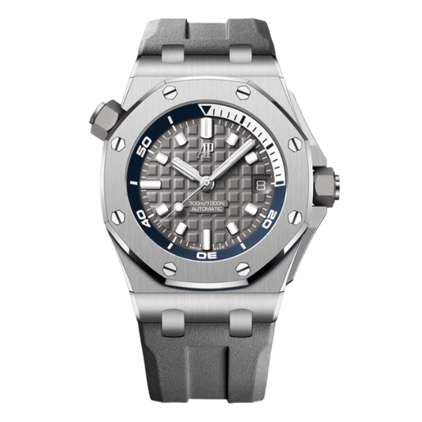 Super Clone Audemars Piguet Royal Oak Offshore Diver 15720ST 42mm Stainless Steel Grey Dial