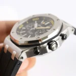 Super Clone Audemars Piguet Royal Oak Offshore Diver Chronograph Black Yellow 26703ST 42mm — clasp and links