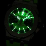 Super Clone Audemars Piguet Royal Oak Offshore Diver Chronograph in Green 26703ST 42mm — view 11