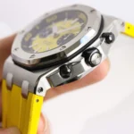 Super Clone Audemars Piguet Royal Oak Offshore Diver Chronograph in Yellow 26703ST 42mm — clasp and links