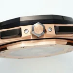 Super Clone Audemars Piguet Royal Oak Offshore Rose Gold 26420ST 42mm Black Dial — clasp and links