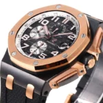 Super Clone Audemars Piguet Royal Oak Offshore Selfwinding Chronograph 26420RO 44mm Black Dial Rose Gold – — side profile