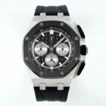 Super Clone Audemars Piguet Royal Oak Offshore Steel 26420ST 42mm Black Dial –