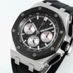 Super Clone Audemars Piguet Royal Oak Offshore Steel 26420ST 42mm Black Dial – — case and bezel