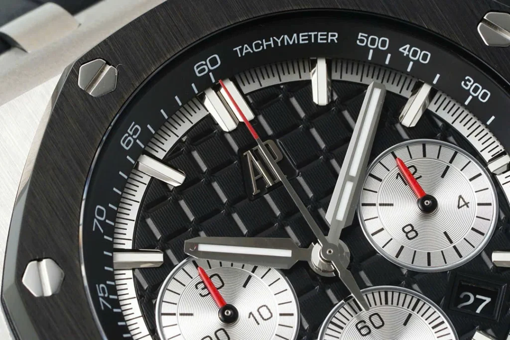 Super Clone Audemars Piguet Royal Oak Offshore Steel 26420ST 42mm Black Dial – — bracelet detail