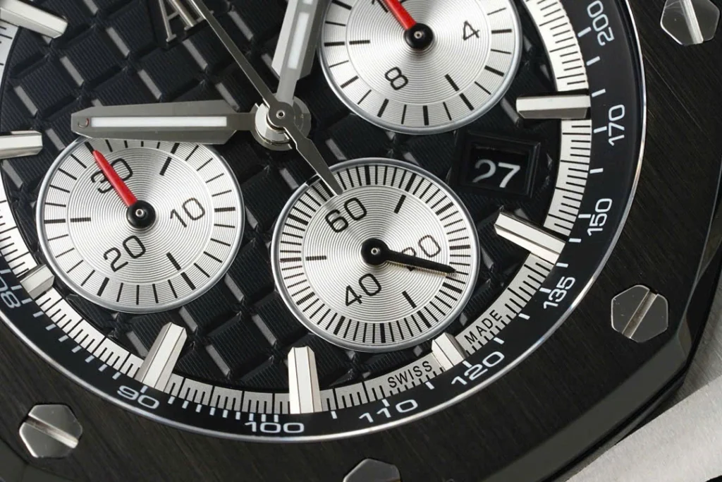 Super Clone Audemars Piguet Royal Oak Offshore Steel 26420ST 42mm Black Dial – — side profile